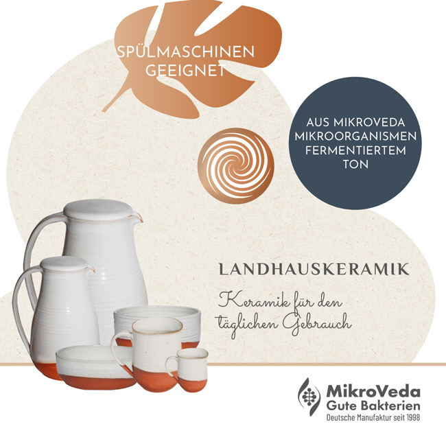 Mikroorganismen-Keramik im Landhausstil von MikroVeda