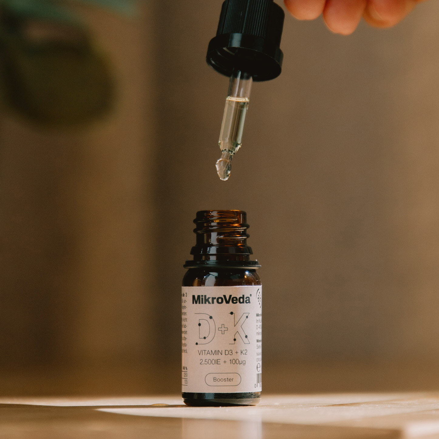 MikroVeda Vitamin D3 + K2 MK7 Tropfen hochdosiert