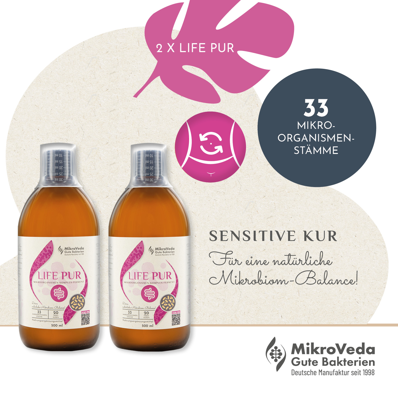 MikroVeda DARM AUFBAU KUR - SENSITIVE DE-ÖKO-037