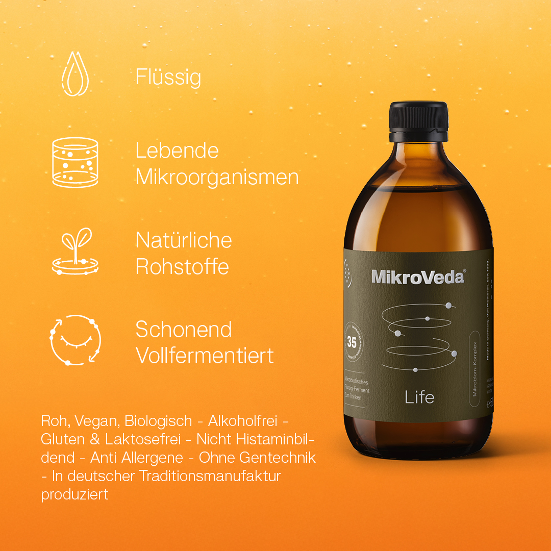 Kopie von MikroVeda LIFE MikrobiomKomplex Bio 0,5 Liter Glas, DE-ÖKO-037 #1