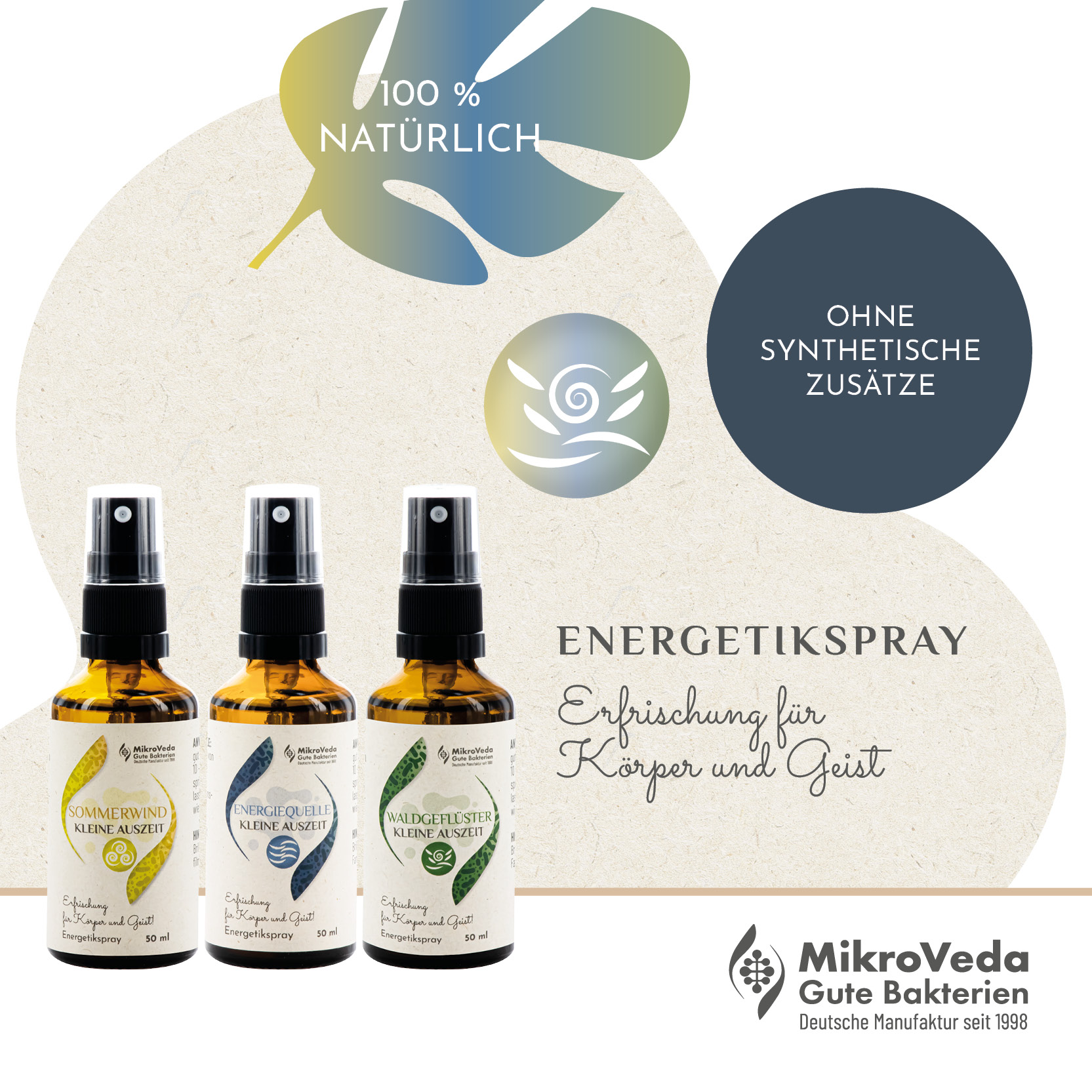 MikroVeda KLEINE AUSZEIT Refresh- und Energetikspray