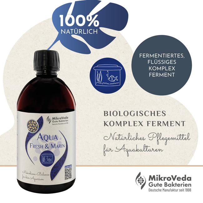 MikroVeda AQUA FRESH & MARIN Bio für Aquakulturen 250 ml Tropfflasche