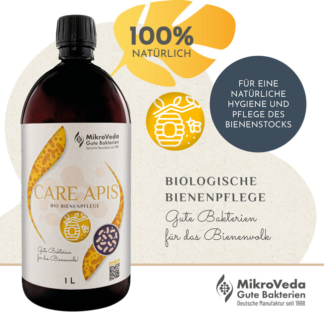 MikroVeda CARE APIS Beuten- und Bienenpflege 1 Liter R-PET Flasche (100% recycelt)