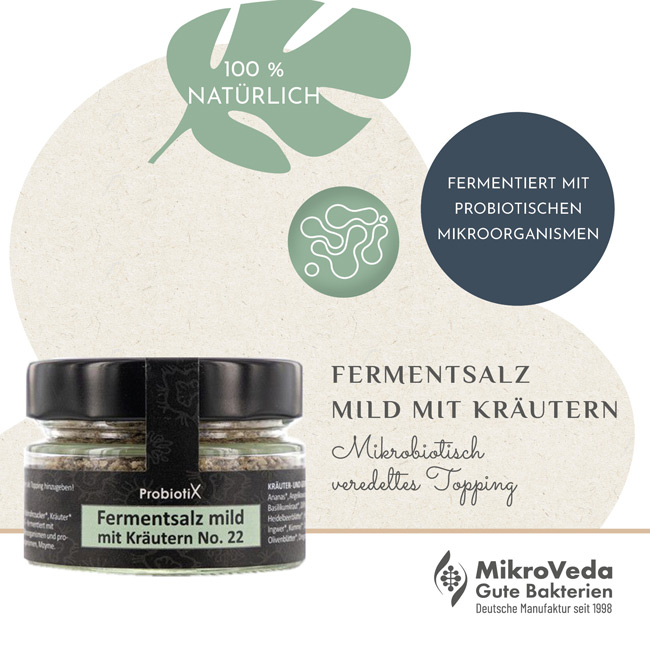 ProBiotiX FERMENTSALZ mild mit Kräutern No. 22 100g