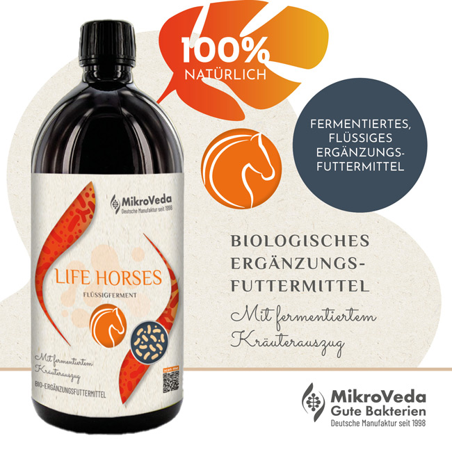 MikroVeda LIFE HORSES Bio Ergänzungsfutter für Pferde